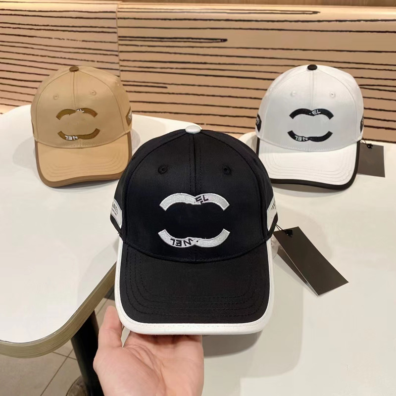 Designer Brand Men's Luxury Baseball Hat Women's Spring and Summer New Style Small Fragrance Embroidery Letter Fashion Trend Versatile Duck Tongue Hat