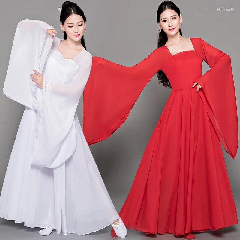 Ethnic Clothing Hanfu Dress Women Folk Dance Costume Vintage Chiffon Wide Sleeve Chinese Traditional Fairy Princess Stage Outfits
Ethnic Clothing Hanfu Dress Women Folk Dance Costume Vintage Chiffon Wide Sleeve Chinese Traditional Fairy Princess Stage Outfits