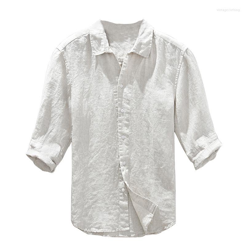 Men's Casual Shirts Summer Men's Three Quarter Sleeve Japan Style Linen High Quality Harajuku Loose Tops Male Retro Shirt, White
Men's Casual Shirts Summer Men's Three Quarter Sleeve Japan Style Linen High Quality Harajuku Loose Tops Male Retro Shirt, White
