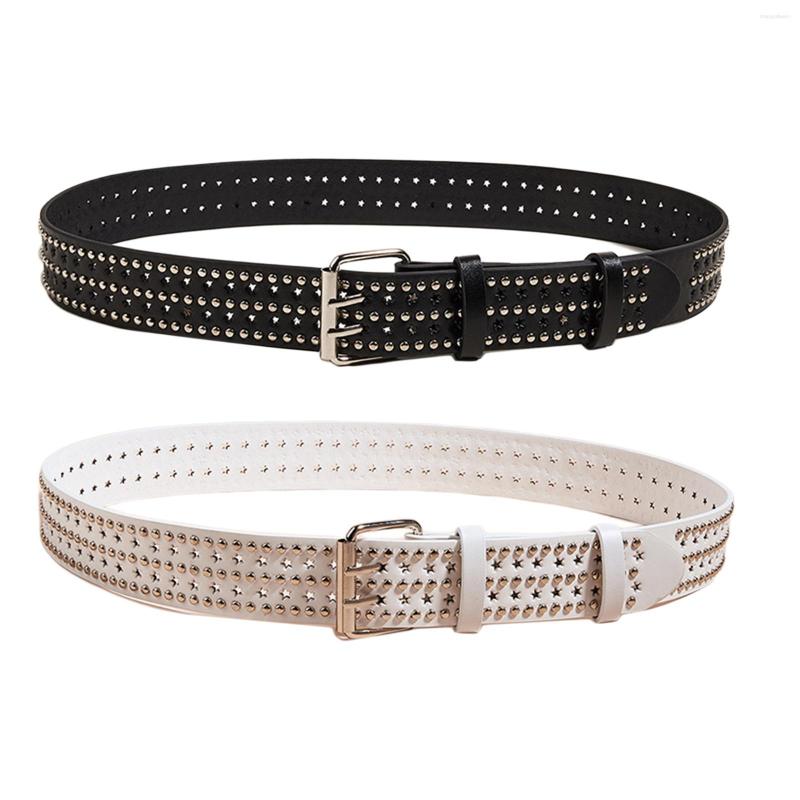 Belts Fashion Men Rivet Belt Waist PU Leather Adjustable Pin Buckle Punk For Pants Jeans Dress Skirt Accessories, White
Belts Fashion Men Rivet Belt Waist PU Leather Adjustable Pin Buckle Punk For Pants Jeans Dress Skirt Accessories, White