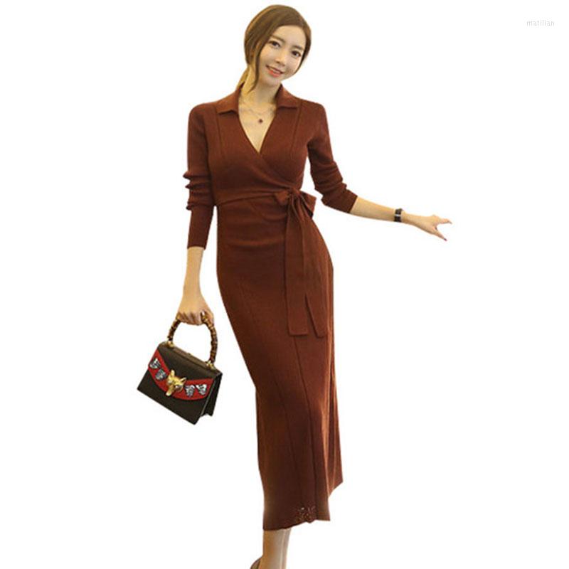 Casual Dresses 2022 Dress Women Long Deep V-neck Belt Slim Sexy Ladies Temperament Knit Sweater Autumn Winter Fashion A924, Fuchsia
Casual Dresses 2022 Dress Women Long Deep V-neck Belt Slim Sexy Ladies Temperament Knit Sweater Autumn Winter Fashion A924, Fuchsia