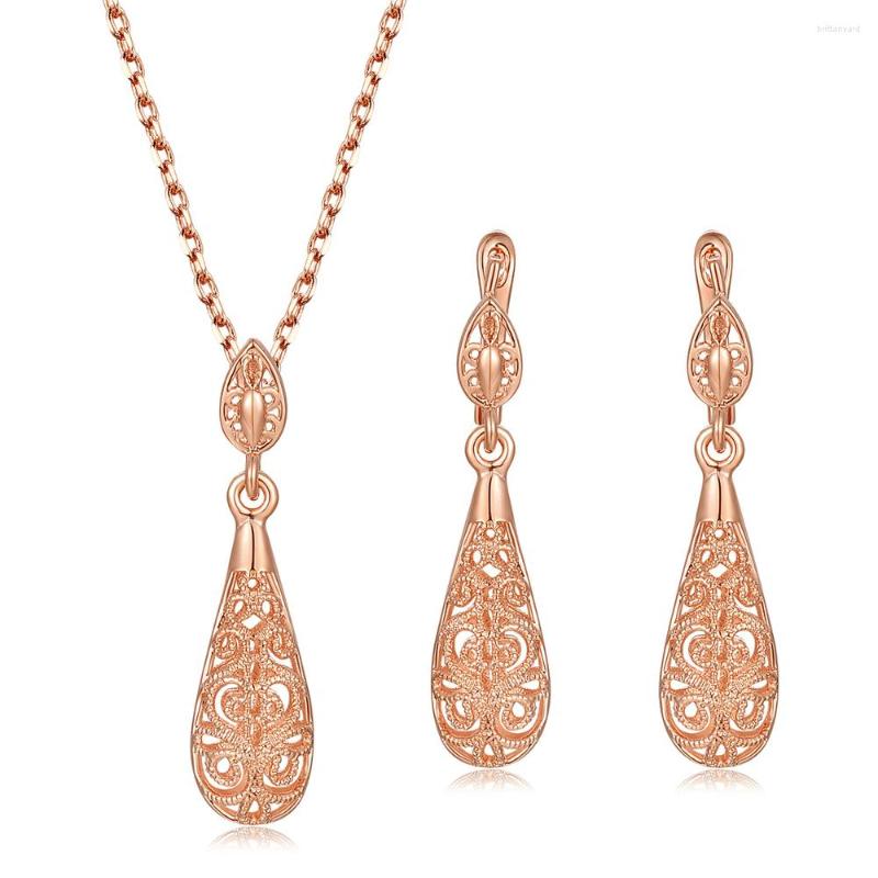 Necklace Earrings Set For Women Vantage Hollow Out Water Drop Rose Gold Sivler Color Gifts Fashion Jewelry S381 S382, Picture shown
Necklace Earrings Set For Women Vantage Hollow Out Water Drop Rose Gold Sivler Color Gifts Fashion Jewelry S381 S382, Picture shown