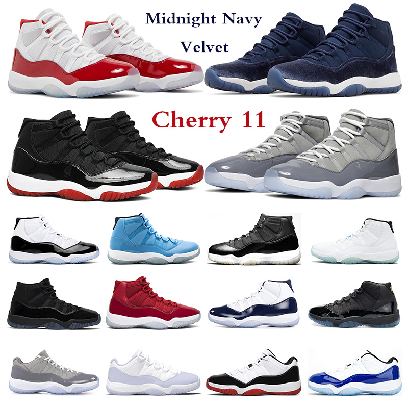 11 Retro Cherry Men Basketball Shoes Jumpman 11s retros Midnight Navy Velvet low Cool Grey 25th Anniversary Bred Concord Legend Blue Women Outdoor Trainer Sneakers
11 Retro Cherry Men Basketball Shoes Jumpman 11s retros Midnight Navy Velvet low Cool Grey 25th Anniversary Bred Concord Legend Blue Women Outdoor Trainer Sneakers
