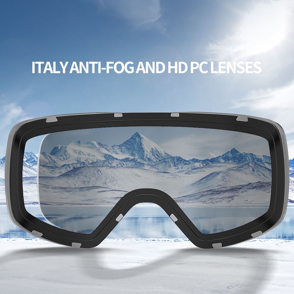 Ski Goggles Professional Glasses Men Women Anti-fog Cylindrical Snow ing UV Protection Winter Adult Sport Snowboard Gafas 221203