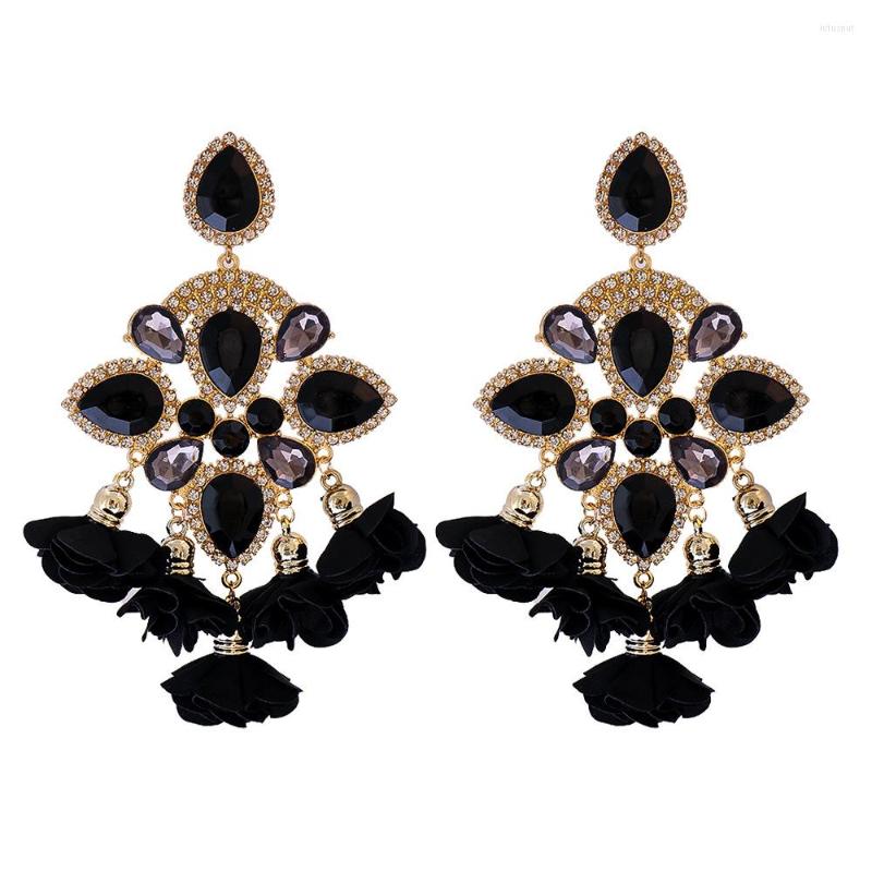 Dangle Earrings Bohemian Elegant Big Flower Drop For Women Vintage Geometry Luxury Black Blue Crystal Jewelry Gifts Wholesale
Dangle Earrings Bohemian Elegant Big Flower Drop For Women Vintage Geometry Luxury Black Blue Crystal Jewelry Gifts Wholesale