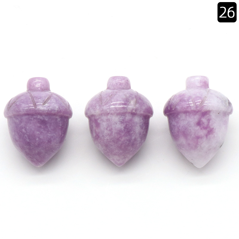 Natural Shape Acorn Gemstone Decorative Hand Carved Healing Lepidolite Hazelnut Stone For Home Decoration Gift
Natural Shape Acorn Gemstone Decorative Hand Carved Healing Lepidolite Hazelnut Stone For Home Decoration Gift