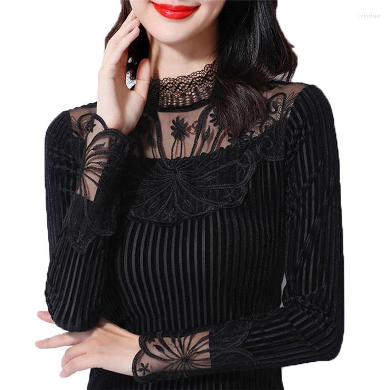 Women's T Shirts Women's Tops Primer Shirt 2022 Autumn Winter Golden Velvet Lace Splicing Bottoming Pullover Black Female Top 5XL W45
Women's T Shirts Women's Tops Primer Shirt 2022 Autumn Winter Golden Velvet Lace Splicing Bottoming Pullover Black Female Top 5XL W45