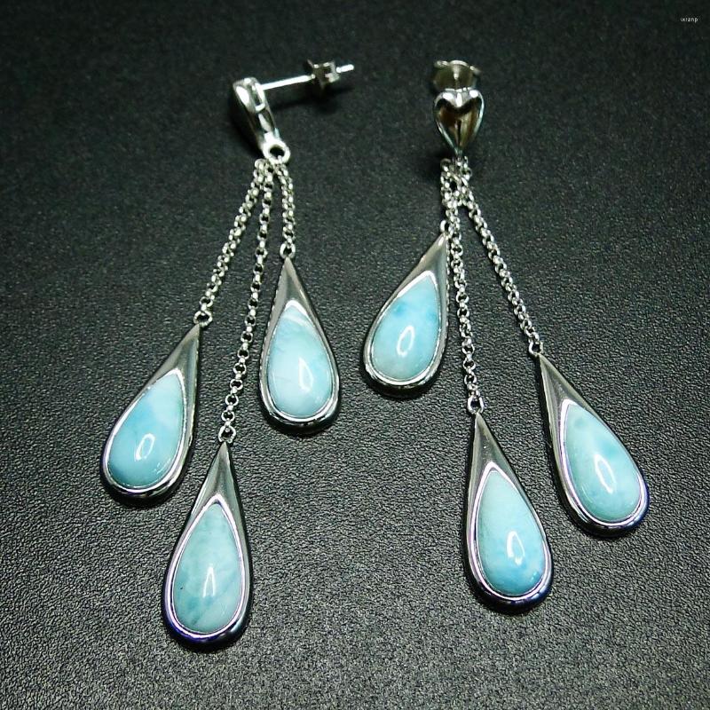 Dangle Earrings Selling 925 Sterling Silver Natural Larimar Tear Drop For Women Gift
Dangle Earrings Selling 925 Sterling Silver Natural Larimar Tear Drop For Women Gift