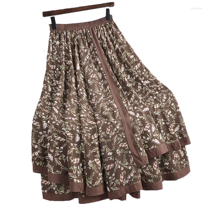 Skirts 2022 Women's High Waist Skirt Mid-Length Fake Two-Piece Retro Floral Stitching Loose Women Large Cute Female, Black
Skirts 2022 Women's High Waist Skirt Mid-Length Fake Two-Piece Retro Floral Stitching Loose Women Large Cute Female, Black