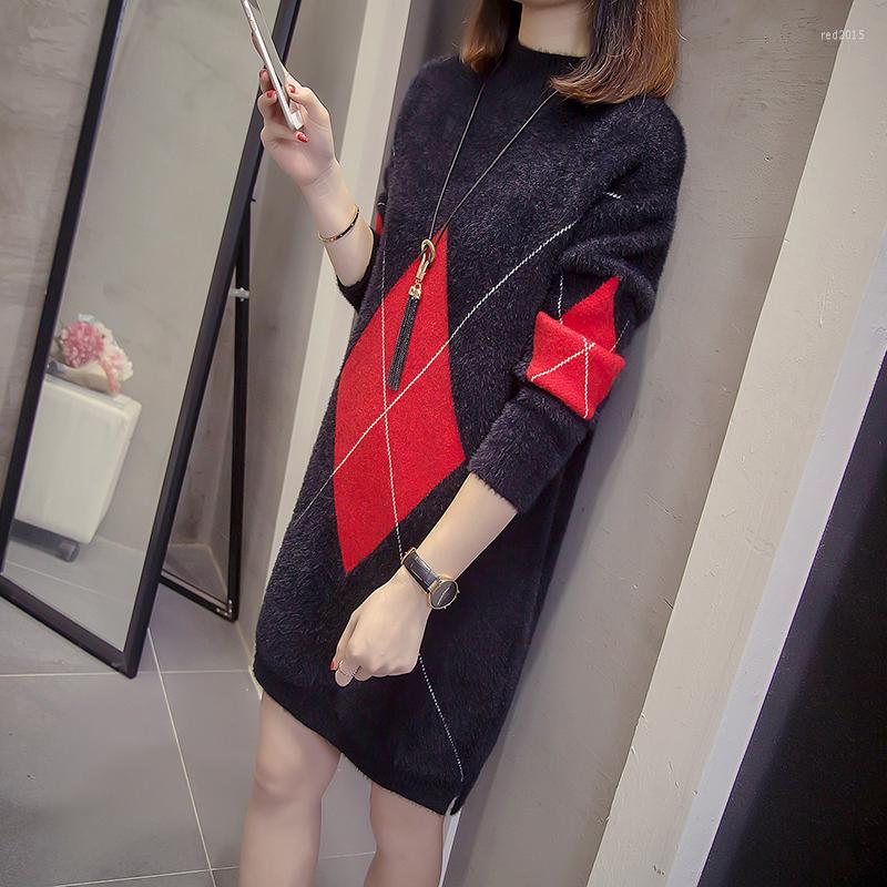 Women's Sweaters Knit Sweater Pullover Women's Autumn Winter Turtleneck Fashion Ladies Imitate Mink Fleece Knitted Dress Jumper, Black
Women's Sweaters Knit Sweater Pullover Women's Autumn Winter Turtleneck Fashion Ladies Imitate Mink Fleece Knitted Dress Jumper, Black