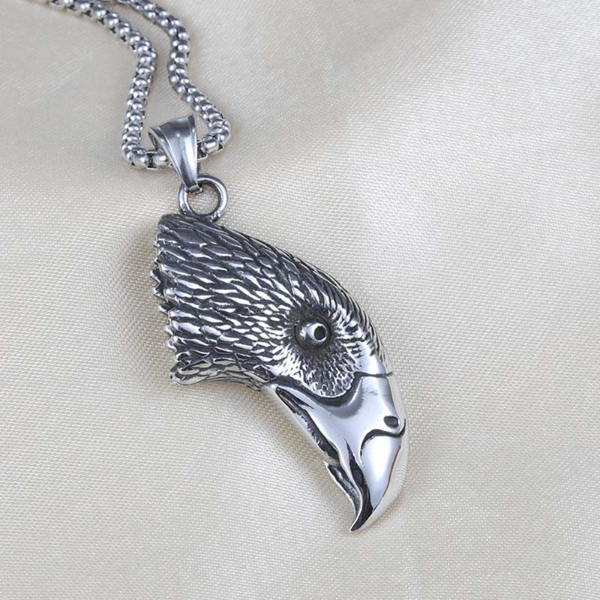 Sculpture Eagle Necklace Pendant Bird Hip Hop Stainless Steel Necklaces for Men Chain Fashion Fine Jewelry
Sculpture Eagle Necklace Pendant Bird Hip Hop Stainless Steel Necklaces for Men Chain Fashion Fine Jewelry