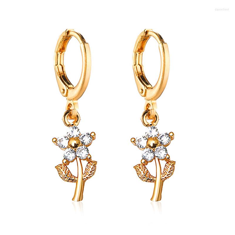Hoop Earrings Cute Crystal Flower Pendant Vintage Gold Color Geometric Round Circle For Women Party Statement Jewelry
Hoop Earrings Cute Crystal Flower Pendant Vintage Gold Color Geometric Round Circle For Women Party Statement Jewelry