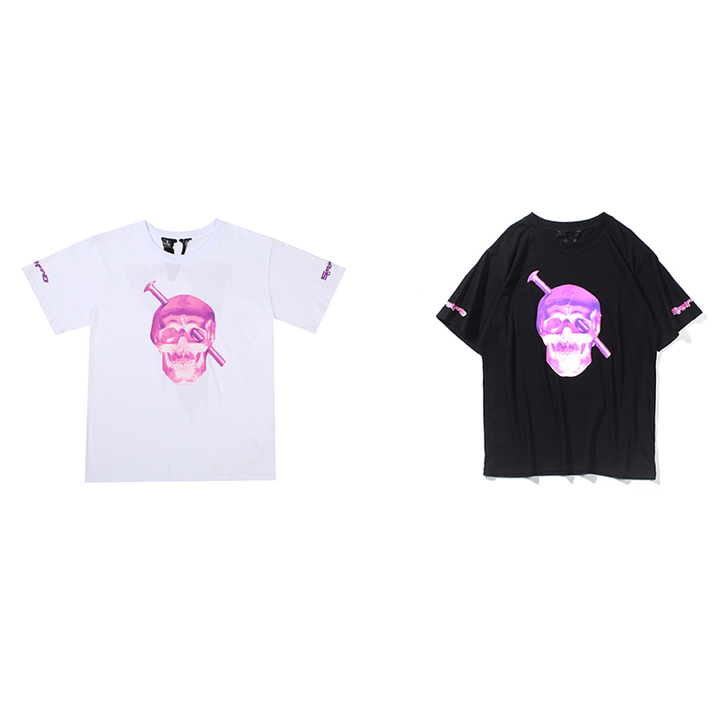 Vlone Mens Fashion Brand Casual T Shirt Men Womens Pink Skull Print Tee High Street Clothing Size S, White
Vlone Mens Fashion Brand Casual T Shirt Men Womens Pink Skull Print Tee High Street Clothing Size S, White