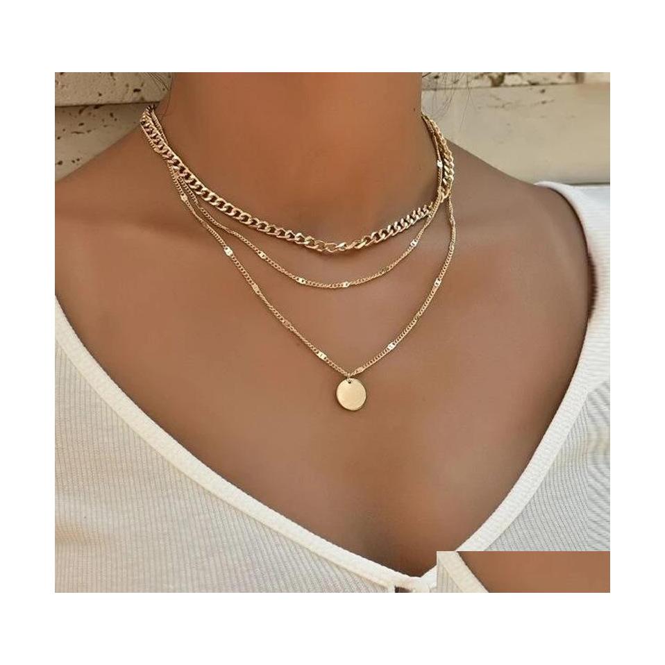 Pendant Necklaces Fashion Jewelry Mti Layer Necklace Planchet Pendant Chain Necklaces Drop Delivery Pendants Dhydp
Pendant Necklaces Fashion Jewelry Mti Layer Necklace Planchet Pendant Chain Necklaces Drop Delivery Pendants Dhydp