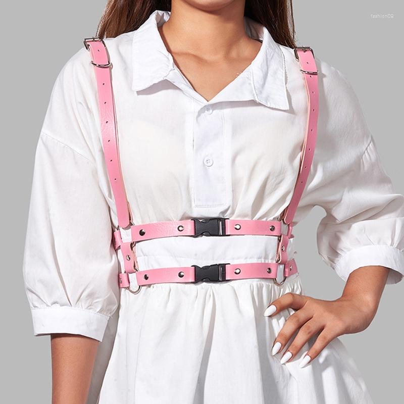 Belts Punk Waist Belt Women Halloween Leather Skinny Body Adjustable With Snap Buckle For Party Night Club Slim, Pink
Belts Punk Waist Belt Women Halloween Leather Skinny Body Adjustable With Snap Buckle For Party Night Club Slim, Pink