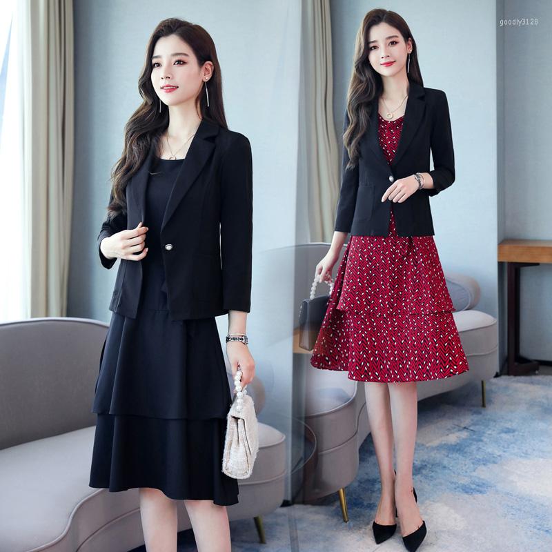 Work Dresses Women Two Pieces Dress Sets 2022 Spring Autumn Blazer Coat Tops Sleeveless Pleated Office Lady 2 Suits, Black
Work Dresses Women Two Pieces Dress Sets 2022 Spring Autumn Blazer Coat Tops Sleeveless Pleated Office Lady 2 Suits, Black