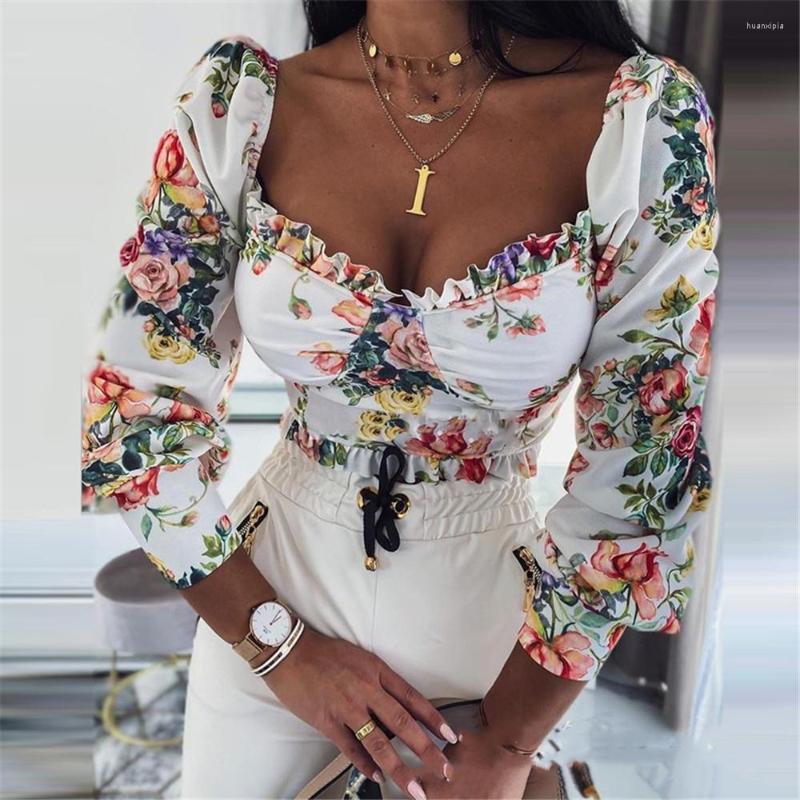 Women' Blouses Elegant Long Puff Sleeve Square Collar Blouse Women Lace Ruffle Trim Floral Short Office Lady Slim Fit Flowers Crop Tops, Beige
Women' Blouses Elegant Long Puff Sleeve Square Collar Blouse Women Lace Ruffle Trim Floral Short Office Lady Slim Fit Flowers Crop Tops, Beige