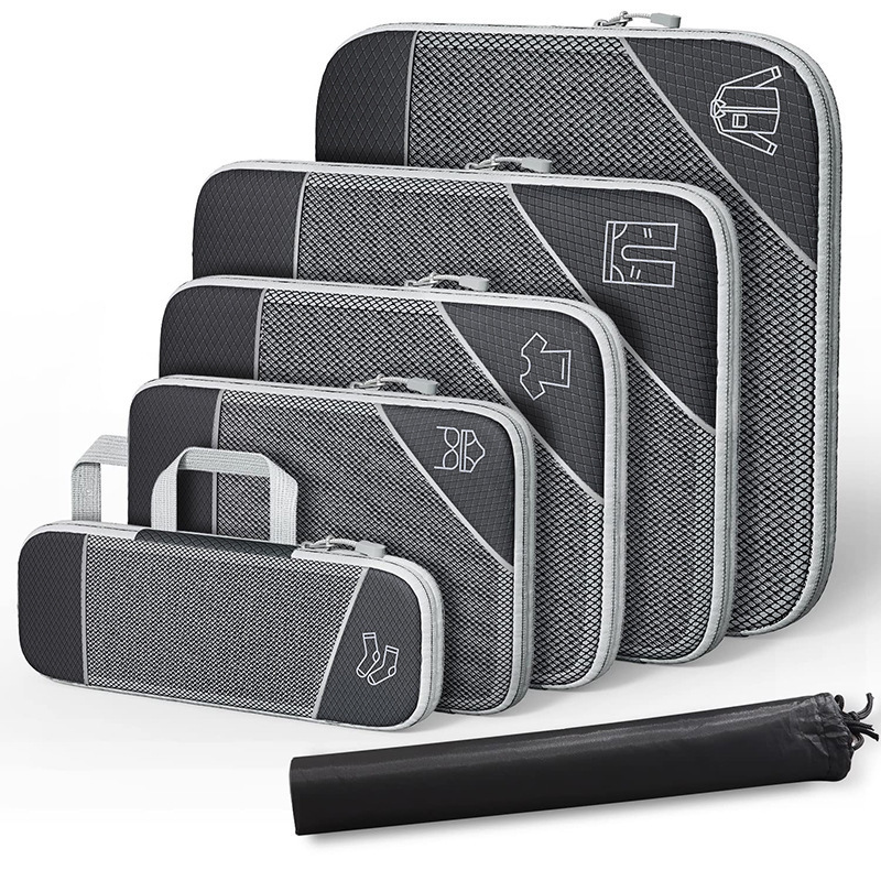 Bag Organizer 3/6PCS Compressed Packing Cubes Travel Storage Set With Shoe Mesh Visual Luggage Portable Lightweight Suitcase 221203, 3pcs set black
Bag Organizer 3/6PCS Compressed Packing Cubes Travel Storage Set With Shoe Mesh Visual Luggage Portable Lightweight Suitcase 221203, 3pcs set black