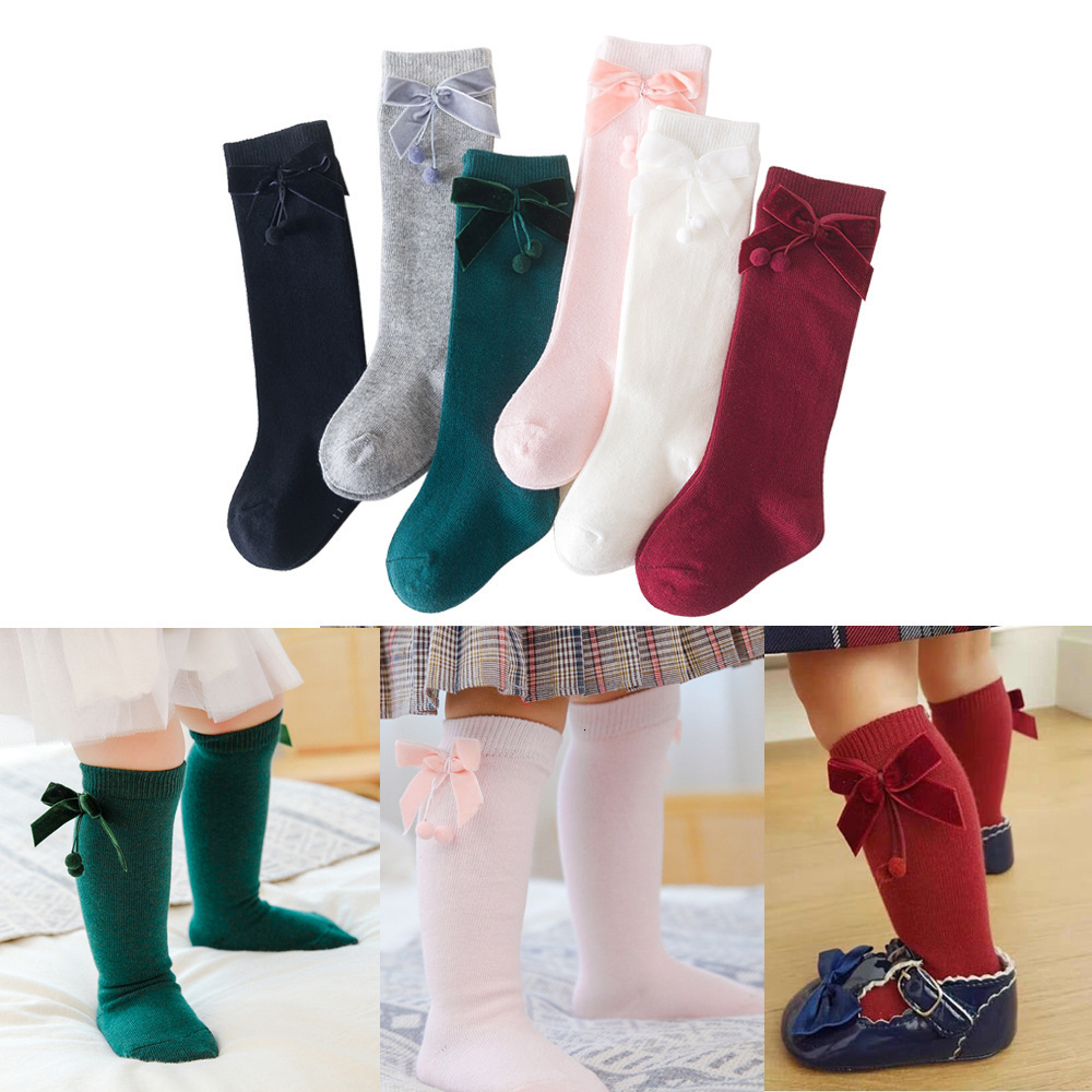 Leggings Tights 6pcs lot Lovely cute autumn winter kids baby tights knee girls toddler socks infant Soft Cotton stockings 0 3Y 221203