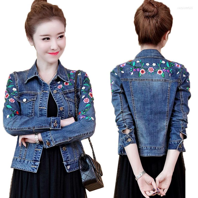 Women' Jackets Fashion Women Denim Coat Embroidery Short 2022 Spring Autumn Jean Jacket Slim Flower Female Outerwear 4XL, Blue
Women' Jackets Fashion Women Denim Coat Embroidery Short 2022 Spring Autumn Jean Jacket Slim Flower Female Outerwear 4XL, Blue