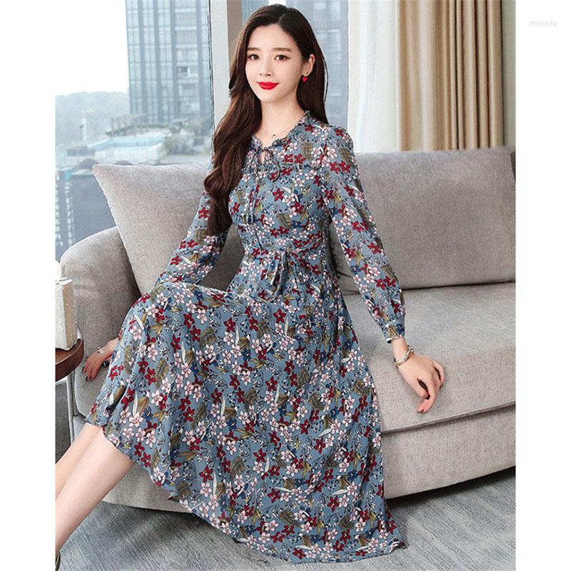 Casual Dresses Chiffon Women's Dress 2022 Spring Ladies Elegant Long Sleeve High Waist Floral Fashion Bohemia Vestidos A1731, Date flower
Casual Dresses Chiffon Women's Dress 2022 Spring Ladies Elegant Long Sleeve High Waist Floral Fashion Bohemia Vestidos A1731, Date flower