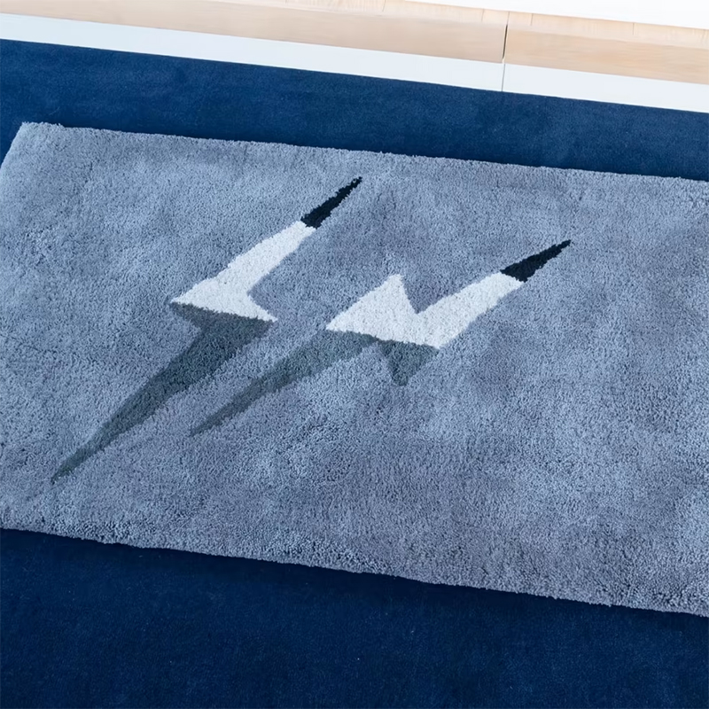 Home Furnishings Art Carpet Poke Fragment INN Thunderbolt Project Classic Area Rug Handtufted Parlor Bedroom Playroom Hypebeast Trending Floor Mat Sup