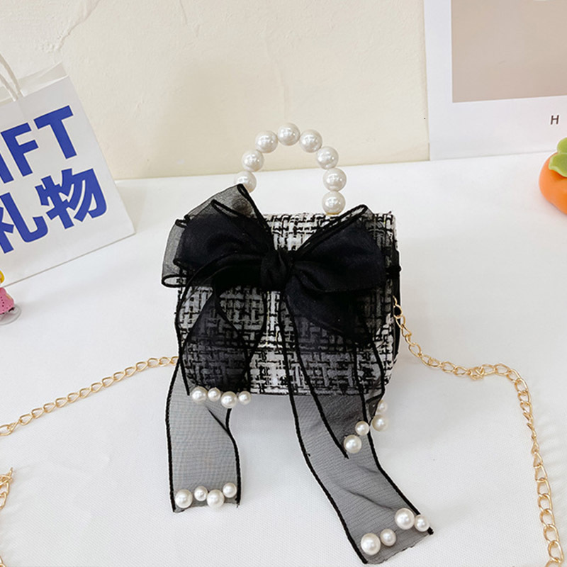 Backpacks Fashion Girl Classic Coin Purse Tweed Handbag Children Wallet Small Bag Cute Mouse Bow Kid Money Baby Shoulder 221203