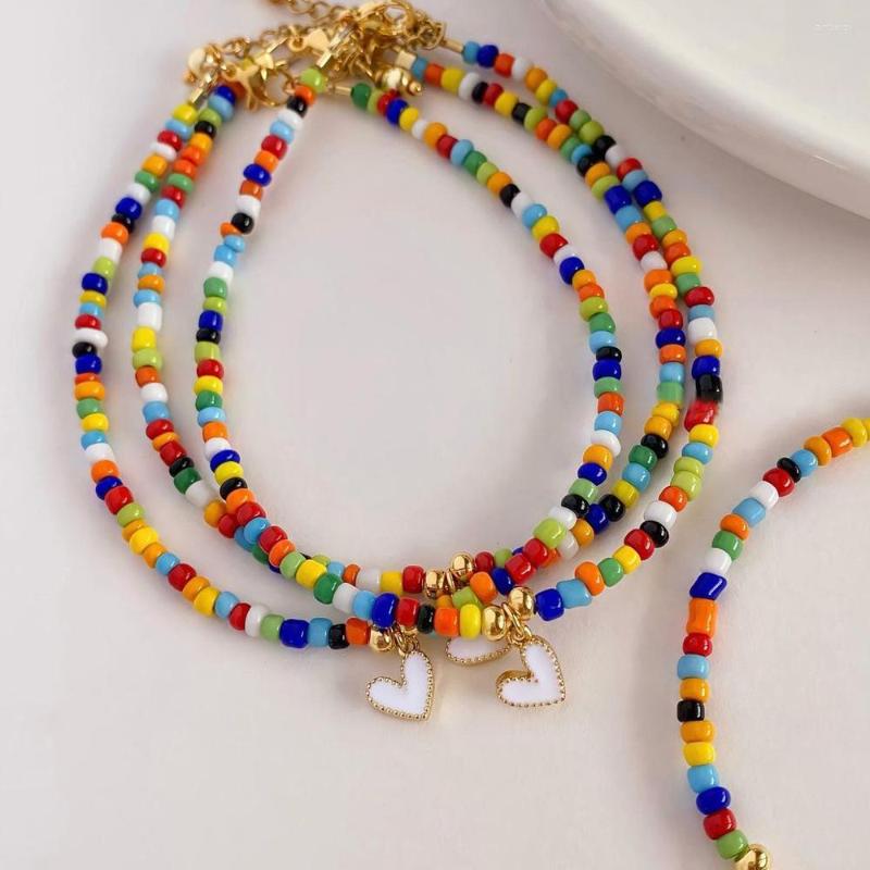 Choker KKBEAD Heart Pendant Necklace Boho Summer Colorful Chokers Bohemia Rainbow Beaded Necklaces Gift For Women Jewelry Simple Collar
Choker KKBEAD Heart Pendant Necklace Boho Summer Colorful Chokers Bohemia Rainbow Beaded Necklaces Gift For Women Jewelry Simple Collar