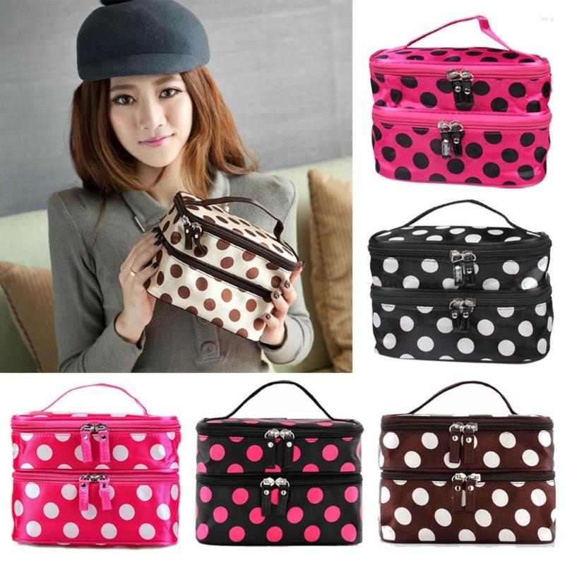 Cosmetic Bags Wave Point Portable Double-deck Travel Toiletry Beauty Bag Makeup Case Organizer Holder Handbag 15, As show
Cosmetic Bags Wave Point Portable Double-deck Travel Toiletry Beauty Bag Makeup Case Organizer Holder Handbag 15, As show