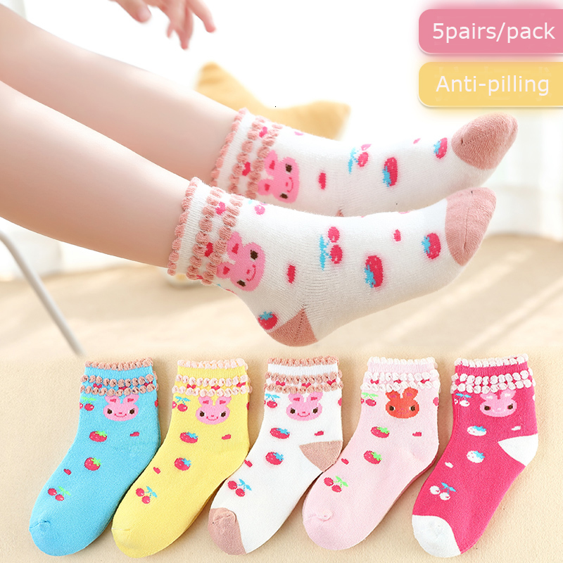 Kids Socks Toddler Thermal For baby Boys cotton Winter terry Warm Girls Thick 5pairs pack 221203