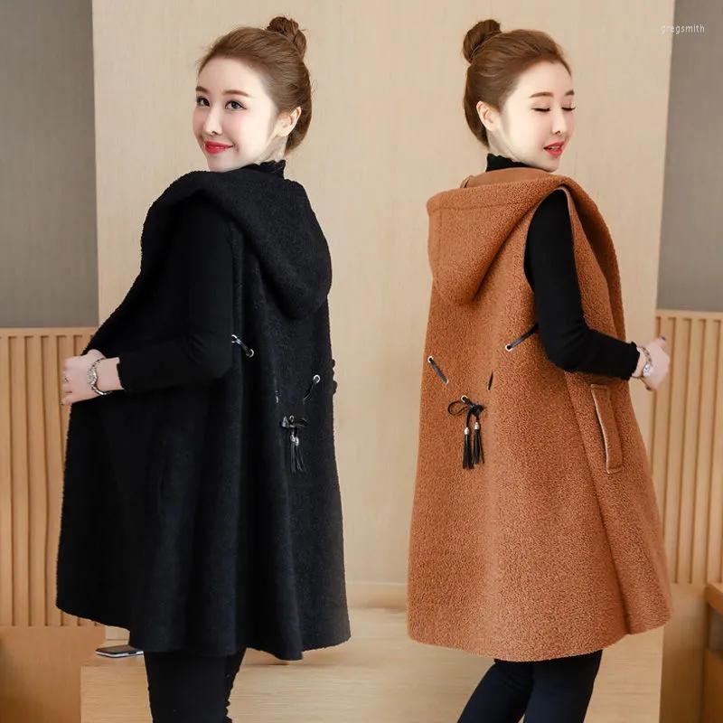 Women's Vests Large Size Women's Vest Winter Long Hooded Loose Lambswool Windbreaker Sleeveless Coat Oversize Waistcoat Jacket 5XL W120, Khaki
Women's Vests Large Size Women's Vest Winter Long Hooded Loose Lambswool Windbreaker Sleeveless Coat Oversize Waistcoat Jacket 5XL W120, Khaki