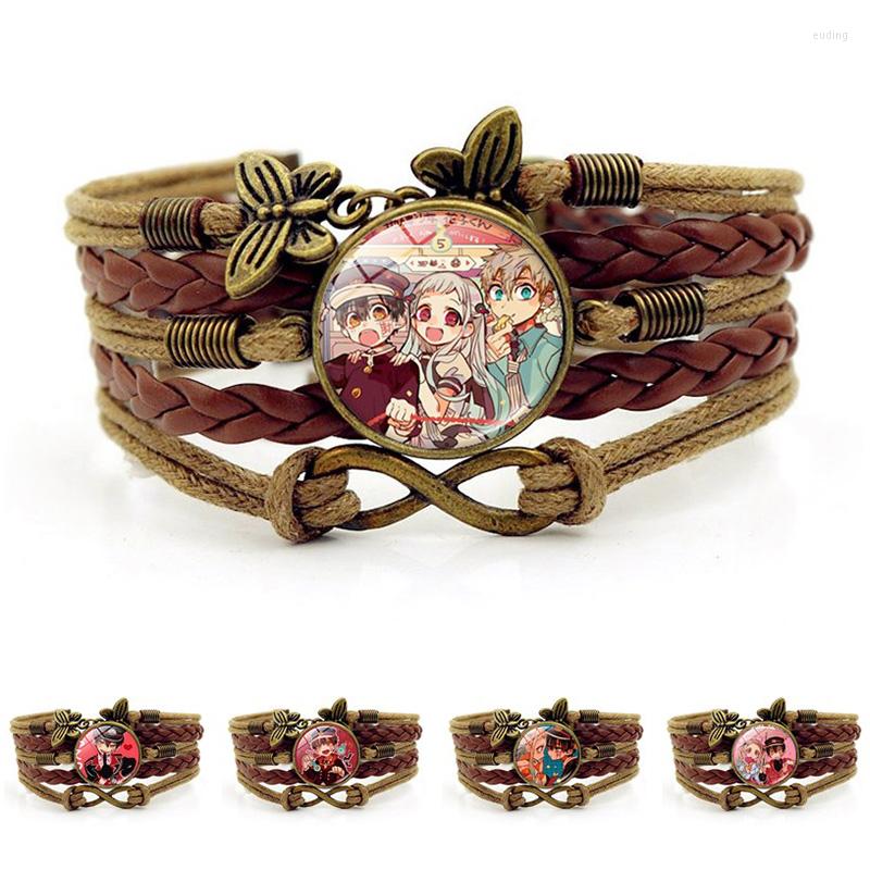 Charm Bracelets 5 Pcs/lot Anime Toilet-Bound Hanako-kun Handmade Braided Bracelet Yugi Amane Minamoto Kou Vintage Leather Bangle Gifts
Charm Bracelets 5 Pcs/lot Anime Toilet-Bound Hanako-kun Handmade Braided Bracelet Yugi Amane Minamoto Kou Vintage Leather Bangle Gifts