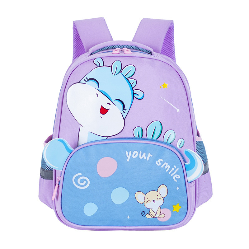 Backpacks The Cartoon Dinosaur Kindergarten School Bag Boy 3 6 Years Old Girl Big Class Primary Student Backpack 221203