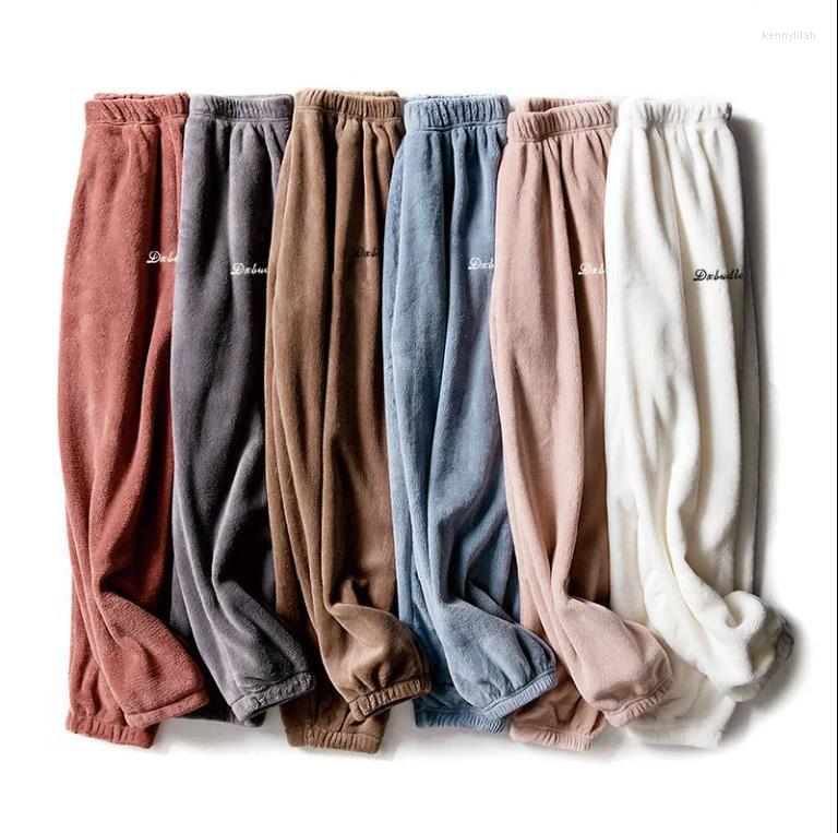 Women's Sleepwear Winter Thick Women's Flannel Pajama Pants Sleep Bottoms Close-up Leg High Waist Loose Large Size Coral Fleece Warm, Blue
Women's Sleepwear Winter Thick Women's Flannel Pajama Pants Sleep Bottoms Close-up Leg High Waist Loose Large Size Coral Fleece Warm, Blue