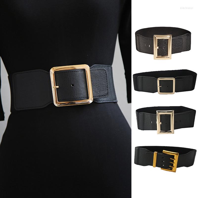 Belts Fashion Women Cummerbunds Wide Belt Autumn Winter Sweater Coat Dress Waistband Elastic Stretch Big Alloy Buckle Black Decor
Belts Fashion Women Cummerbunds Wide Belt Autumn Winter Sweater Coat Dress Waistband Elastic Stretch Big Alloy Buckle Black Decor