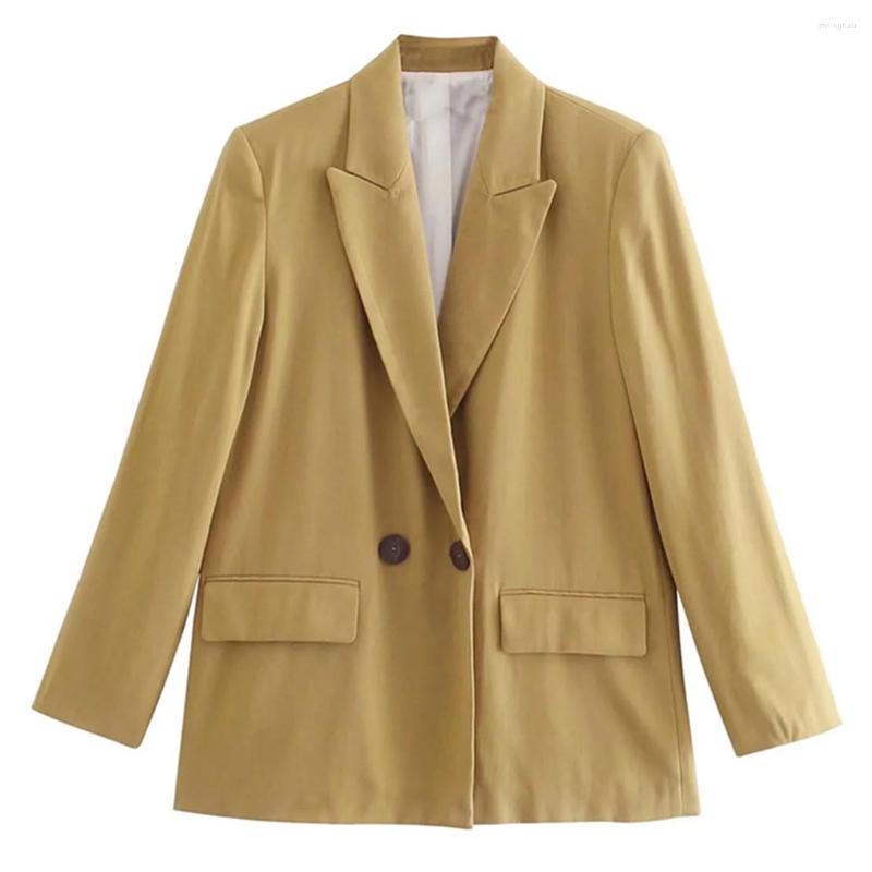 Women's Suits Maxdutti Indie Folk Fashion Retro Double Breasted Loose Jacket 2022 Khaki Color Casual Blazers
Women's Suits Maxdutti Indie Folk Fashion Retro Double Breasted Loose Jacket 2022 Khaki Color Casual Blazers
