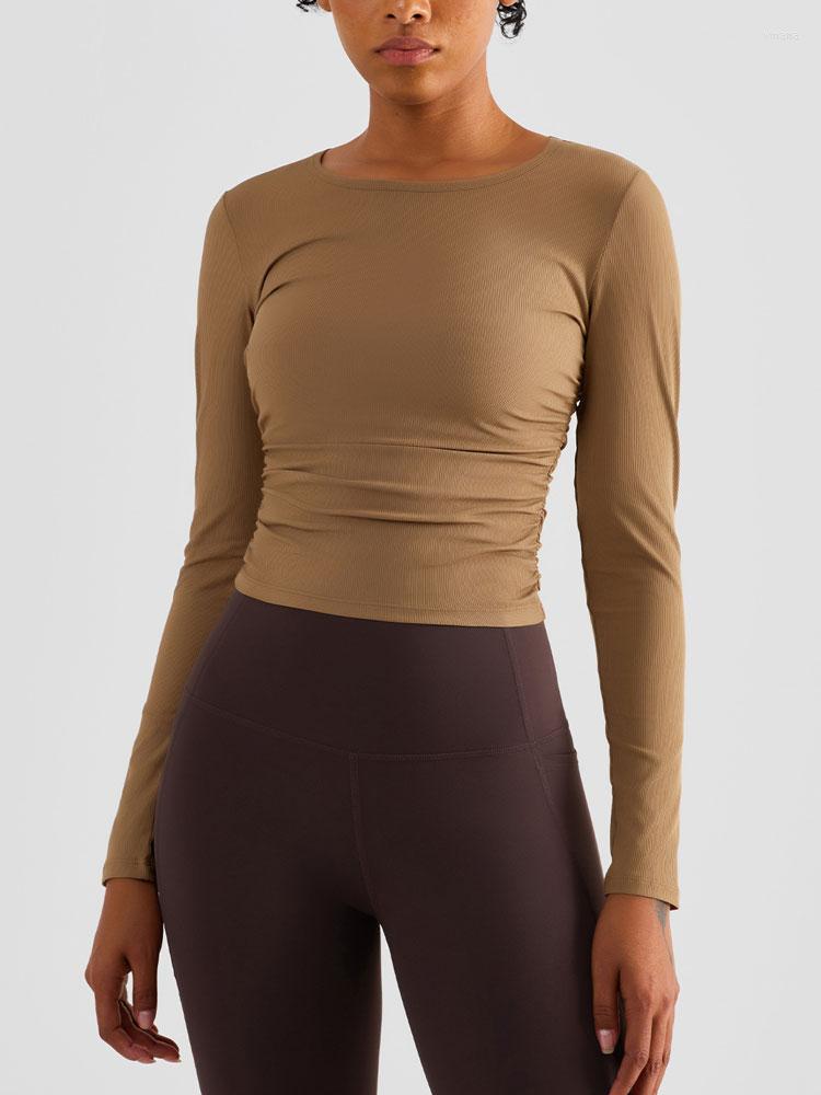 Active Shirts Side Pleats Slender Waist Yoga Tops Fitness Women Crew Neck Long Sleeve Gym Workout Pulovers Sports Coats Zumba Wear, Qcx137-black
Active Shirts Side Pleats Slender Waist Yoga Tops Fitness Women Crew Neck Long Sleeve Gym Workout Pulovers Sports Coats Zumba Wear, Qcx137-black