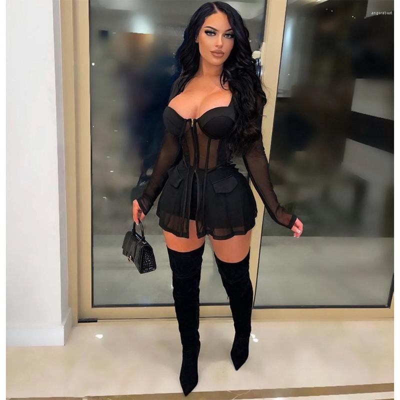 Women' Tracksuits 2022 Spring Solid Young Sexy Club See Through Lace Full Sleeve Cloth Top Group Short Pants Slim Women 2 Piece Set, Black
Women' Tracksuits 2022 Spring Solid Young Sexy Club See Through Lace Full Sleeve Cloth Top Group Short Pants Slim Women 2 Piece Set, Black