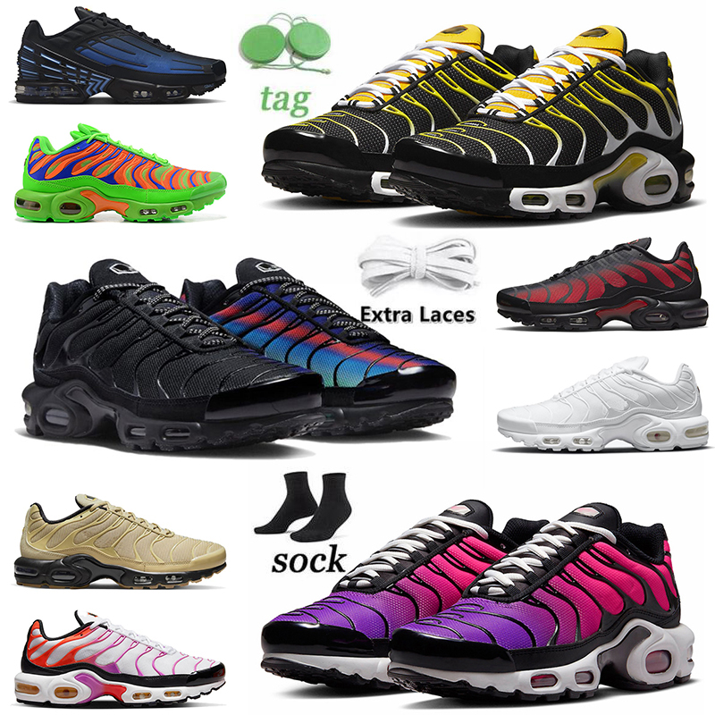 

plus tn terrascape running shoes men women airmaxs tns tn3 vaporizer sneakers tns triple black white unity university hyper blue jade dusk oreo Sports Trainers 46, A33 40-46 batma