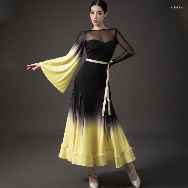 Stage Wear Ballroom Dance Dress For Women National Standard Lace Mesh Sleeves Costumes Big Swing Modern Dresses DN13779, Picture shown
Stage Wear Ballroom Dance Dress For Women National Standard Lace Mesh Sleeves Costumes Big Swing Modern Dresses DN13779, Picture shown