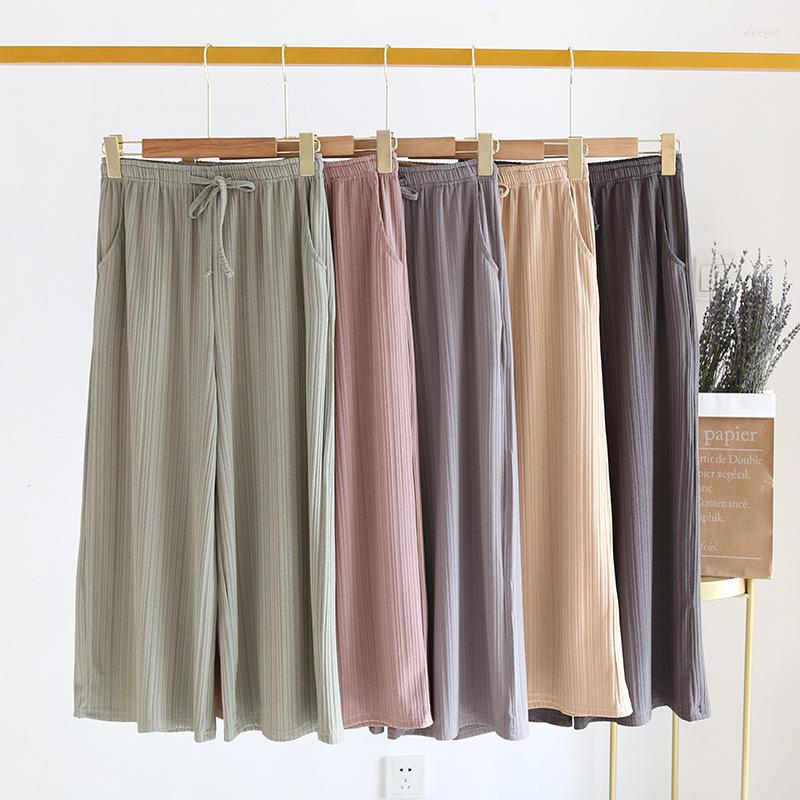 Women's Sleepwear WIKISSPJS Spring Autumn Thin Thread Women's Sleeping Polyester Fiber Living Mosquito Proof Pants Summer Capri Lounge, Green 
Women's Sleepwear WIKISSPJS Spring Autumn Thin Thread Women's Sleeping Polyester Fiber Living Mosquito Proof Pants Summer Capri Lounge, Green