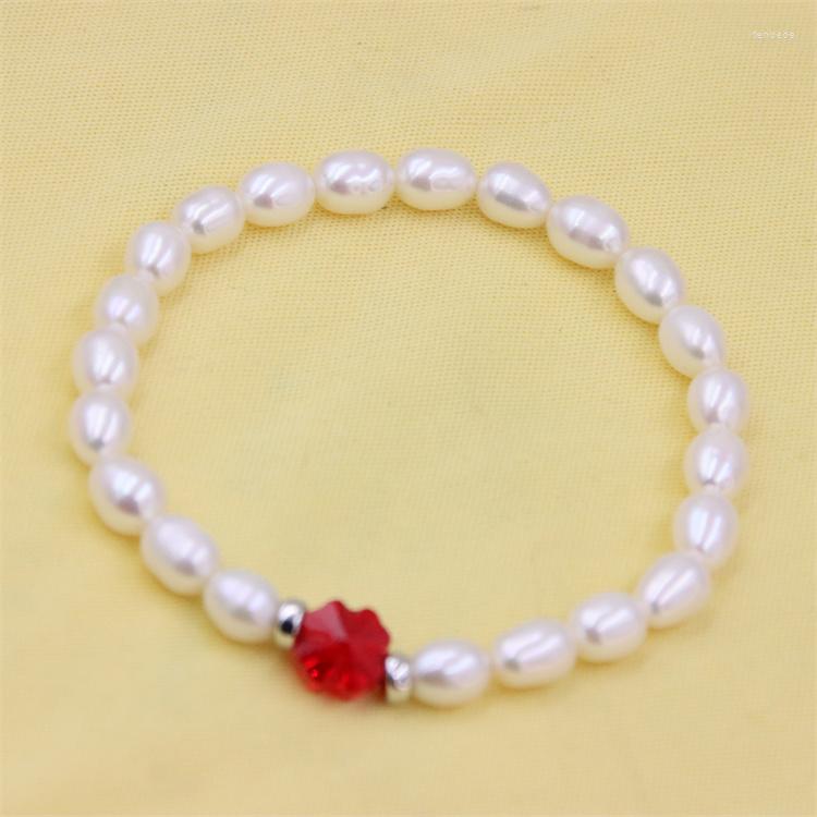 Link Bracelets ZFSILVER Fashion Red Clover Crystal Elastic Rope Rice Natural White Freshwater Pearl For Women Fine Jewelry Girl Gifts
Link Bracelets ZFSILVER Fashion Red Clover Crystal Elastic Rope Rice Natural White Freshwater Pearl For Women Fine Jewelry Girl Gifts