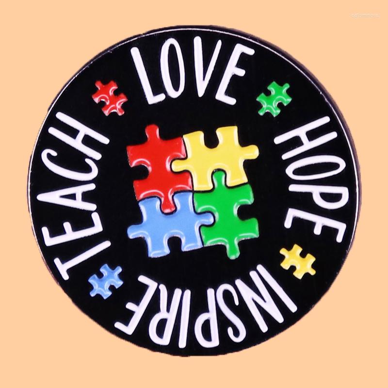 Brooches Autism Awareness Puzzle Enamel Brooch Pin Backpack Hat Bag Lapel Pins Badges Women Men's Fashion Jewelry Teacher Accessories
Brooches Autism Awareness Puzzle Enamel Brooch Pin Backpack Hat Bag Lapel Pins Badges Women Men's Fashion Jewelry Teacher Accessories