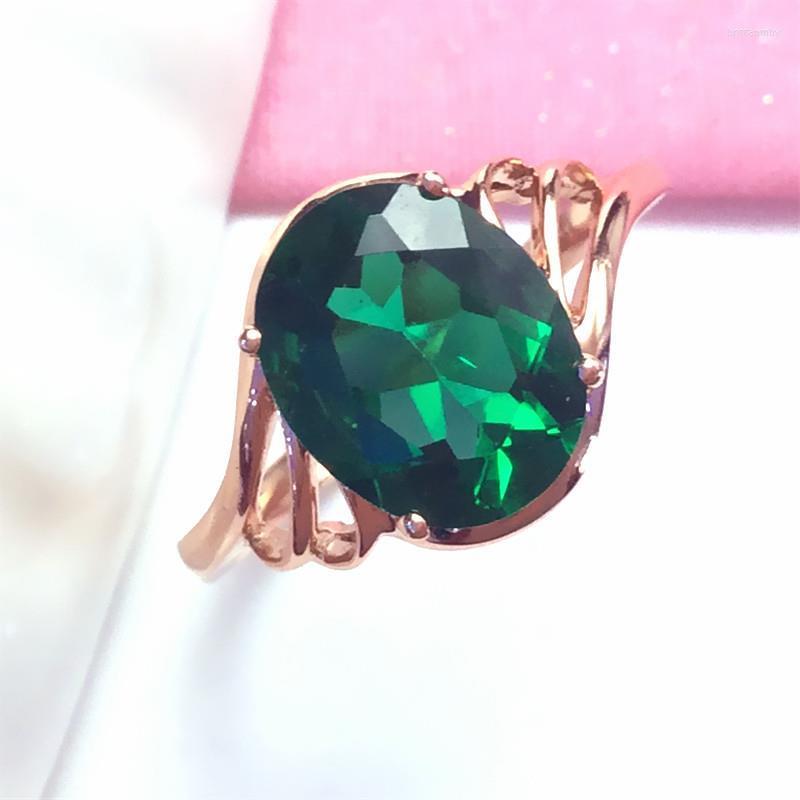 Cluster Rings 585 Purple Gold 14K Rose Inlaid Oval Emerald For Women Opening Fashion Luxury Charm Engagement Wedding Jewelry Gift
Cluster Rings 585 Purple Gold 14K Rose Inlaid Oval Emerald For Women Opening Fashion Luxury Charm Engagement Wedding Jewelry Gift