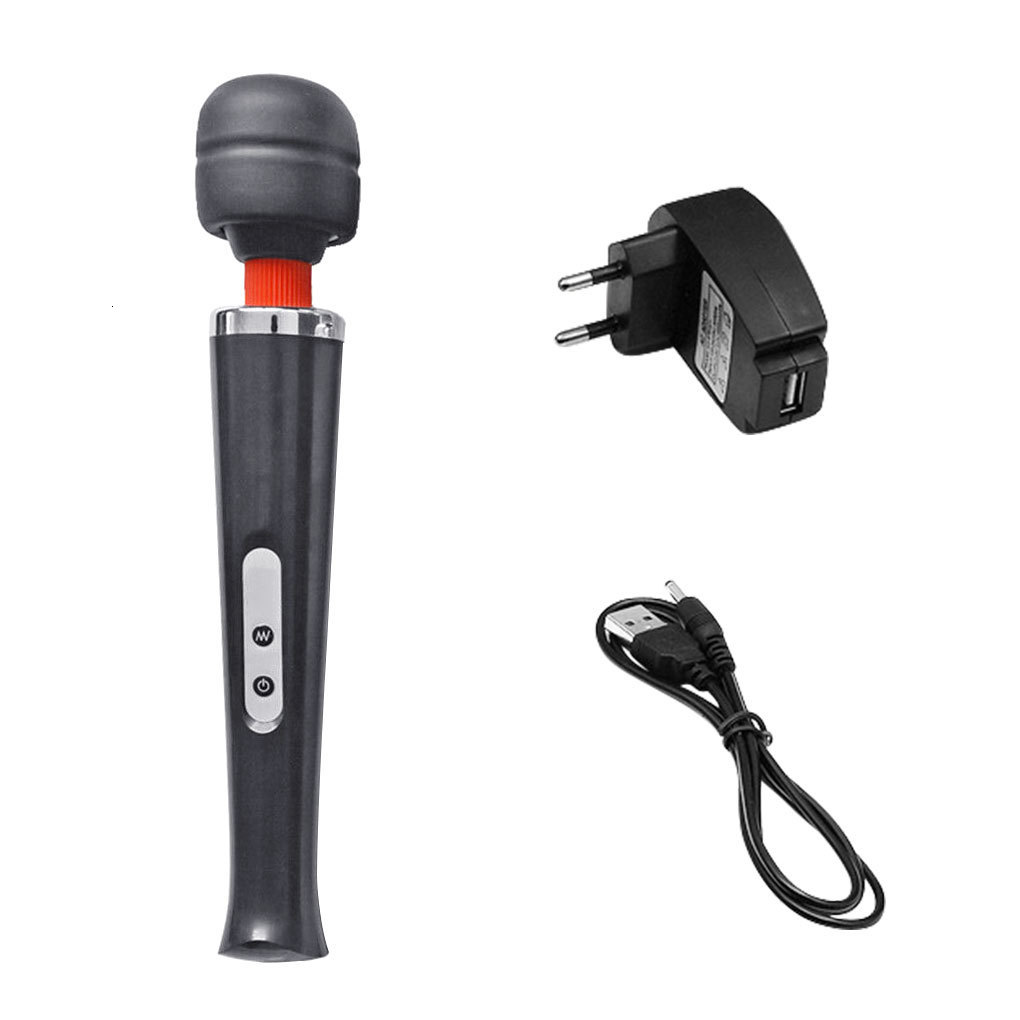 Portable Slim Equipment Electric Massager 10 Different Vibration Massage Stick Foot Head Full Body Massaging Wand for Body Relief EUUSUKAU Plug 221203