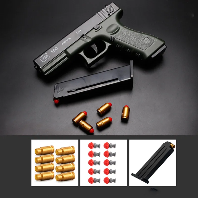 Kids Toy Model Gun with Jump Ejecting Outdoor Sports Mag Soft Bullets for Boys Girls Pull Back Action Pistol Foam Blaster Play Education for Gifts
Kids Toy Model Gun with Jump Ejecting Outdoor Sports Mag Soft Bullets for Boys Girls Pull Back Action Pistol Foam Blaster Play Education for Gifts