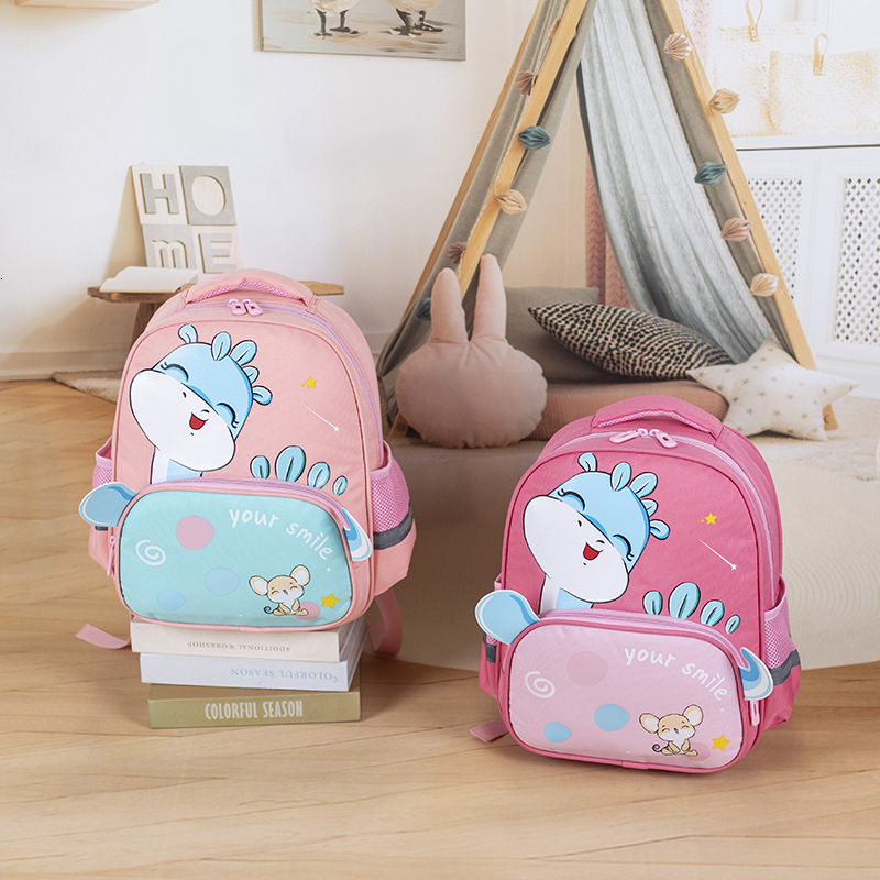 Backpacks The Cartoon Dinosaur Kindergarten School Bag Boy 3 6 Years Old Girl Big Class Primary Student Backpack 221203