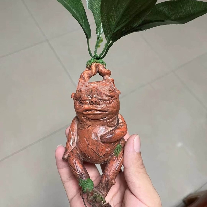 Decorative Objects Figurines Mandrake Grass Resin Statue Landscape Ornament Art Figurine Crafts for Outdoor Garden Courtyard Living Room Bedroom Gift  - view 4