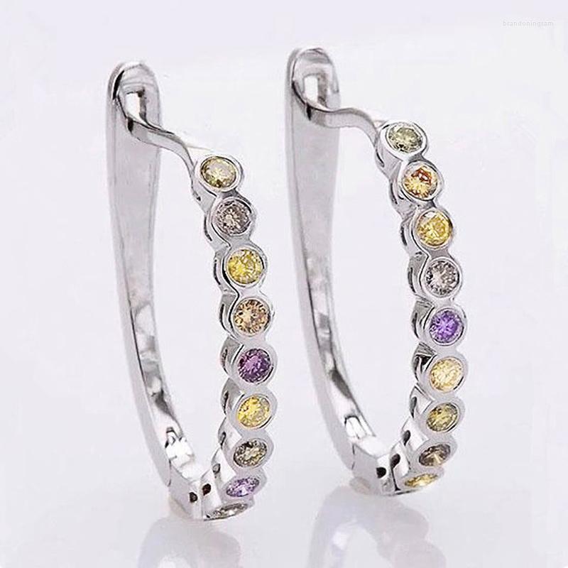 Hoop Earrings Huitan Chic U With CZ Stone For Women Simple Stylish Design 2022 Trend Female Statement Jewelry Wholesale
Hoop Earrings Huitan Chic U With CZ Stone For Women Simple Stylish Design 2022 Trend Female Statement Jewelry Wholesale