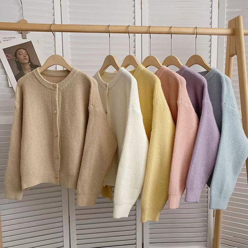 Women's Knits Women's O-neck Sweater Cardigan Short Coat Autumn Winter Loose All-match Long Sleeve Single Breasted Soft Knitting Solid, Black
Women's Knits Women's O-neck Sweater Cardigan Short Coat Autumn Winter Loose All-match Long Sleeve Single Breasted Soft Knitting Solid, Black